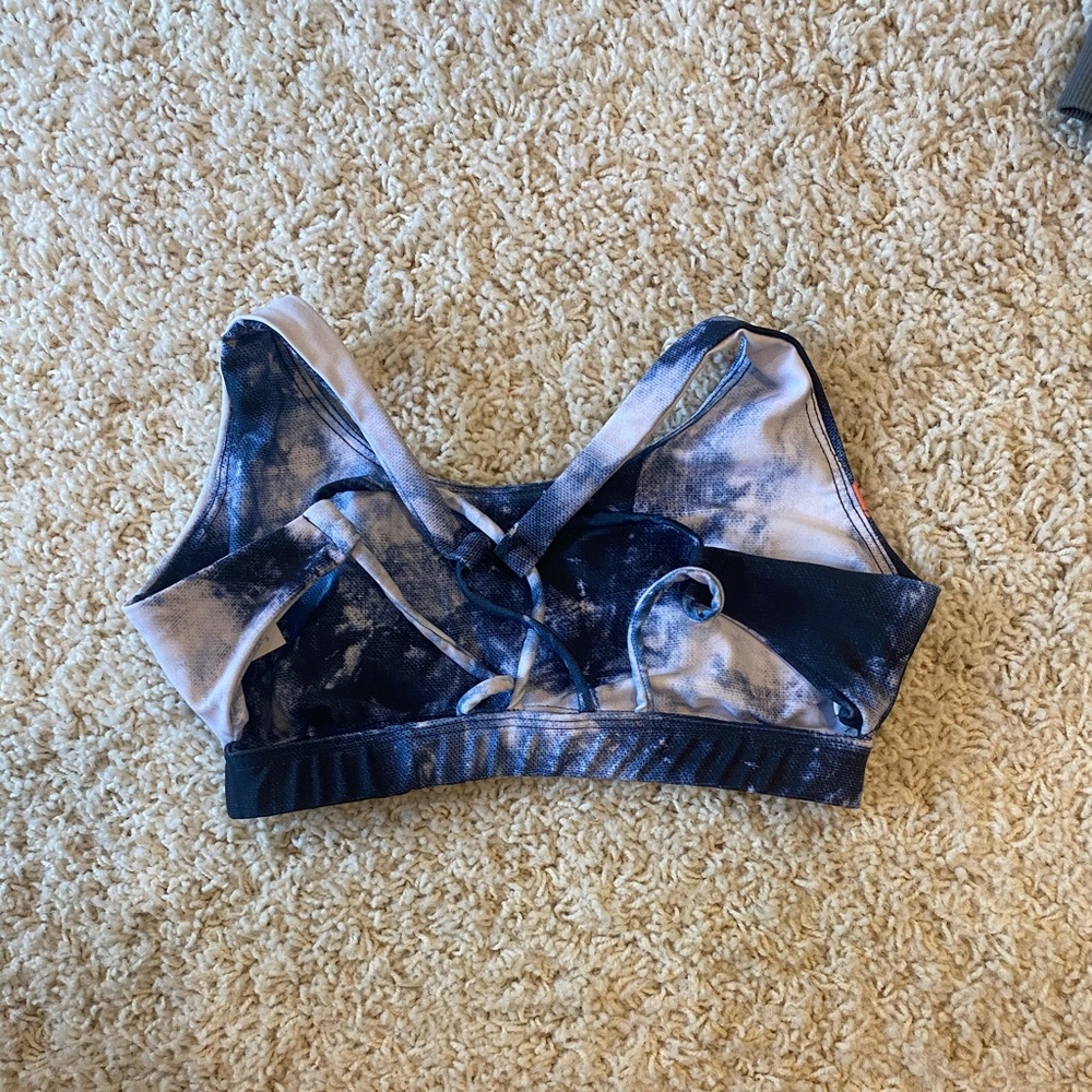 Soul cycle tie dye sports bra